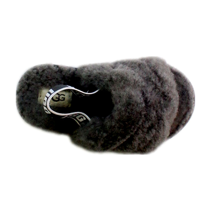 A Grey Slippers from UGG in size 3T for girl. (Front View)