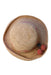 A Beige Sun Hats from Bonpoint in size 7Y for girl. (Front View)