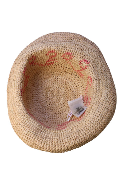 A Beige Sun Hats from Bonpoint in size 7Y for girl. (Back View)