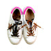 A White Sneakers from Golden Goose in size 7Y for girl. (Back View)