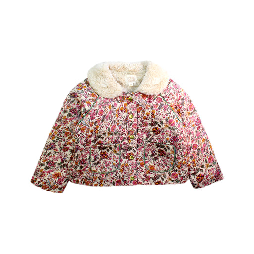 A Multicolour Puffer/Quilted Coats & Outerwear from Louise Misha in size 4T for girl. (Front View)