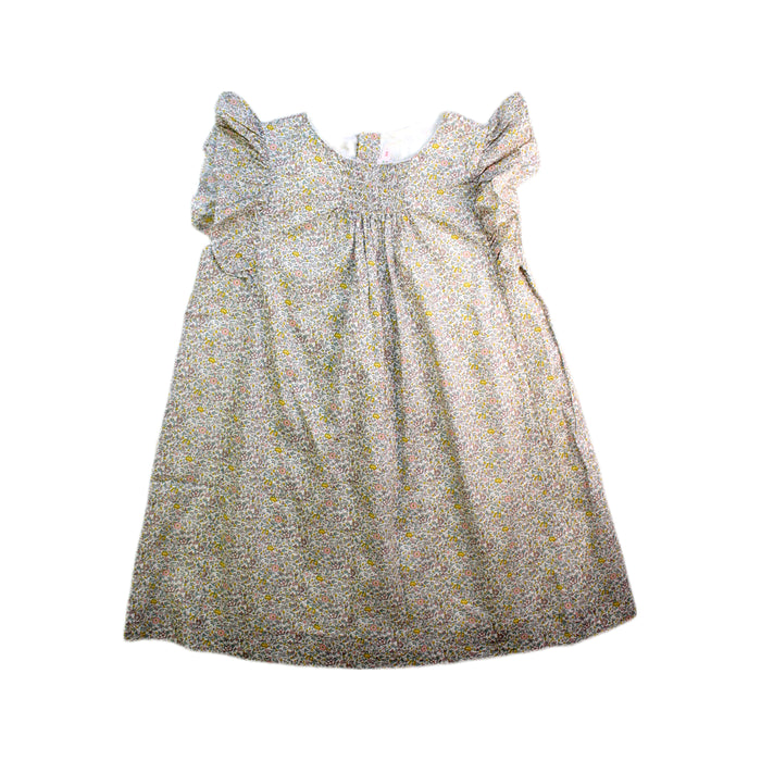 A Beige Sleeveless Dresses from Bonpoint in size 6T for girl. (Front View)