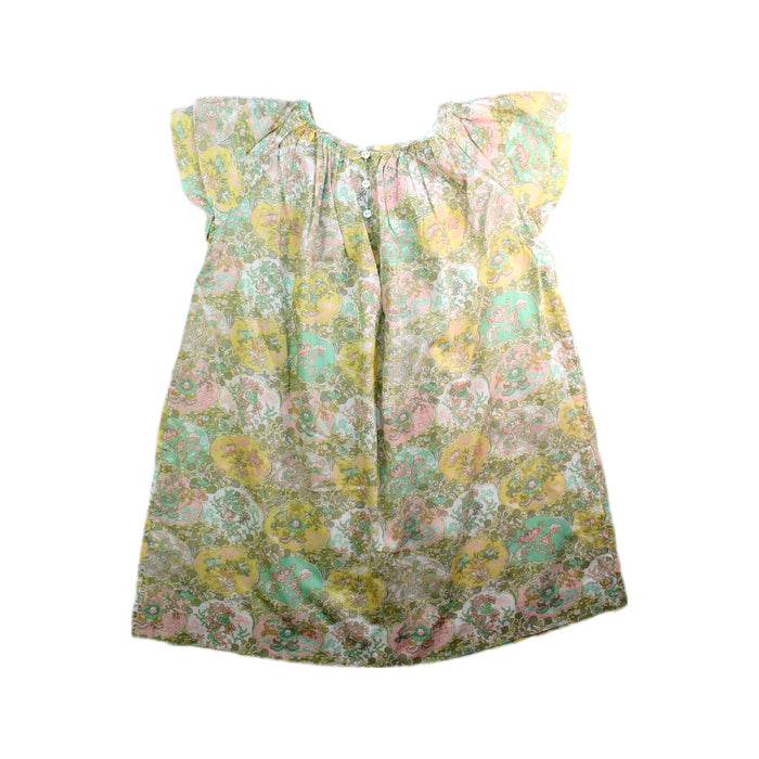 A Multicolour Short Sleeve Dresses from Bonpoint in size 6T for girl. (Back View)