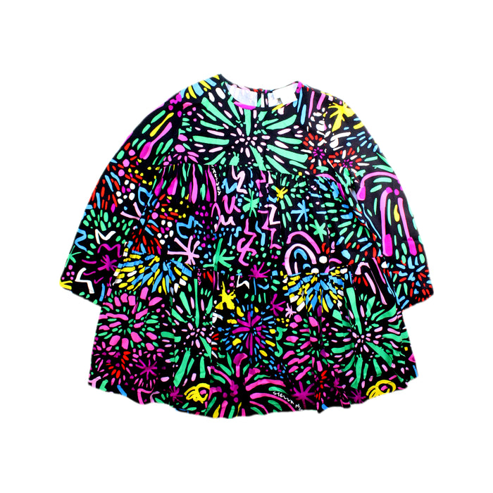 A Multicolour Long Sleeve Dresses from Stella McCartney in size 5T for girl. (Front View)