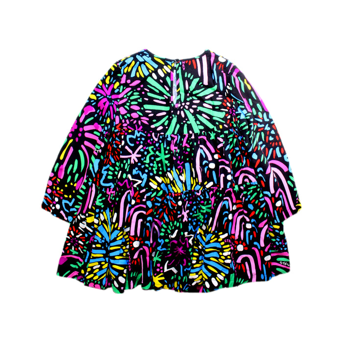 A Multicolour Long Sleeve Dresses from Stella McCartney in size 5T for girl. (Back View)