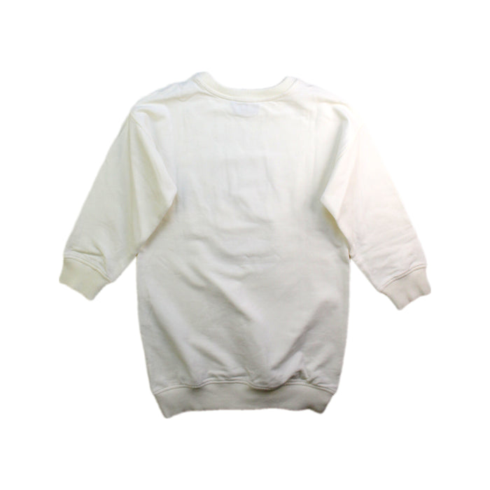 A White Sweater Dresses from Moschino in size 4T for girl. (Back View)