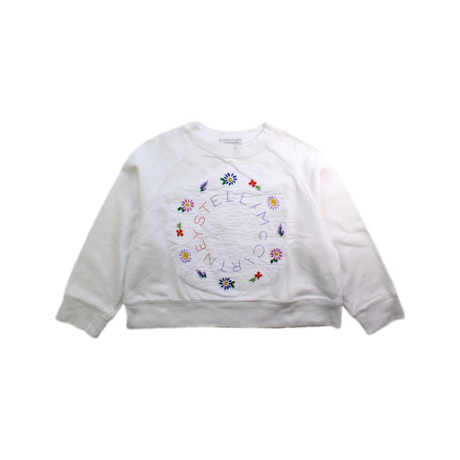 A White Crewneck Sweatshirts from Stella McCartney in size 6T for girl. (Front View)