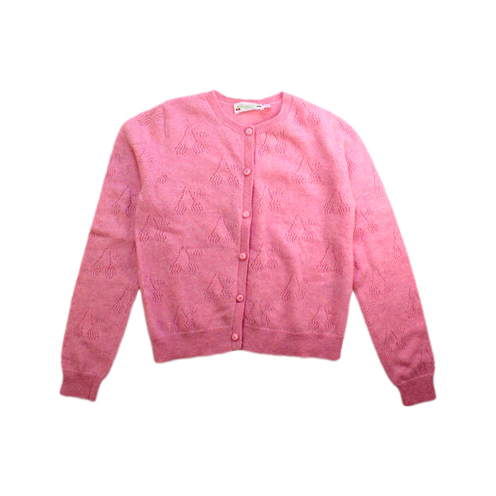 A Pink Cardigans from Bonpoint in size 8Y for girl. (Front View)