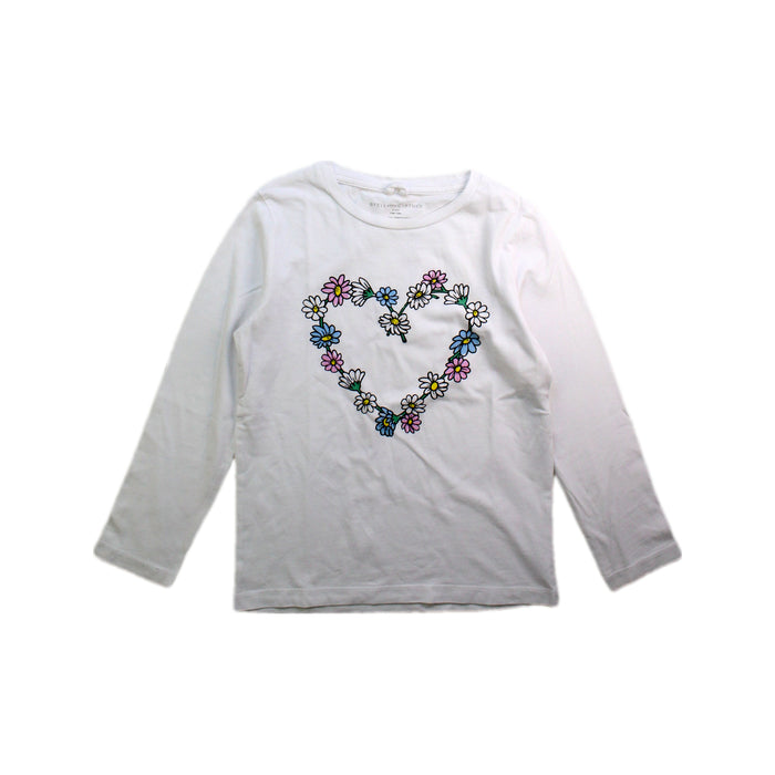 A White Long Sleeve T Shirts from Stella McCartney in size 6T for girl. (Front View)