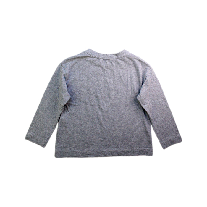 A Grey Long Sleeve Tops from Monnalisa in size 5T for girl. (Back View)