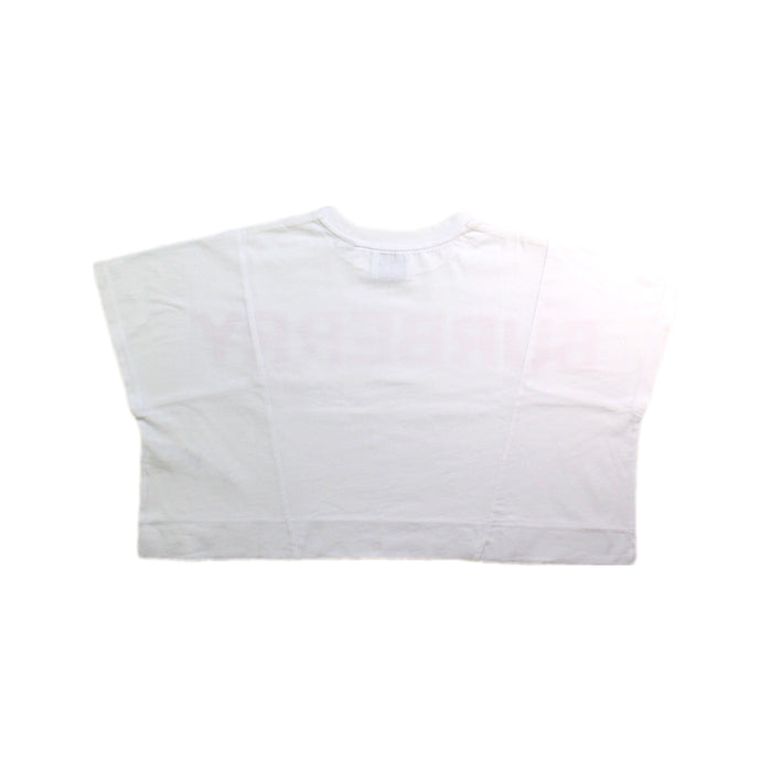 A White Short Sleeve Tops from Burberry in size 4T for girl. (Back View)