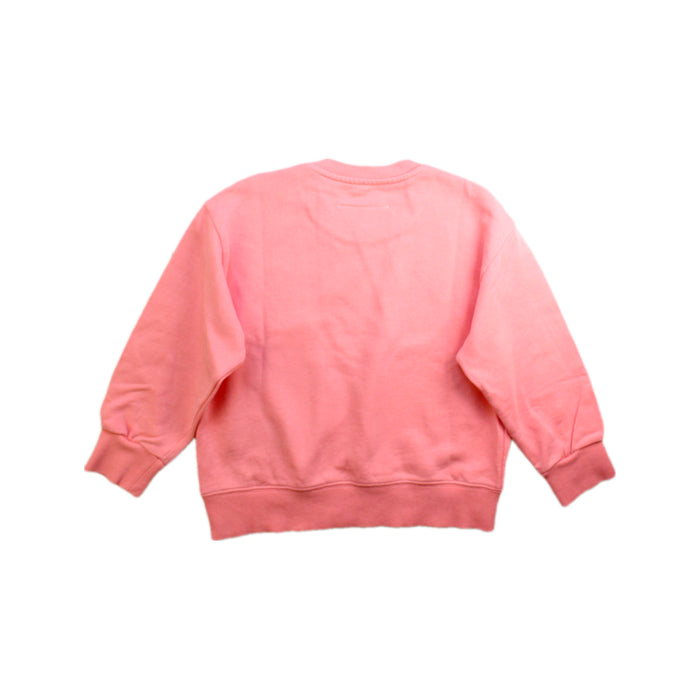 A Pink Crewneck Sweatshirts from MM6 Maison Margiela in size 4T for girl. (Back View)