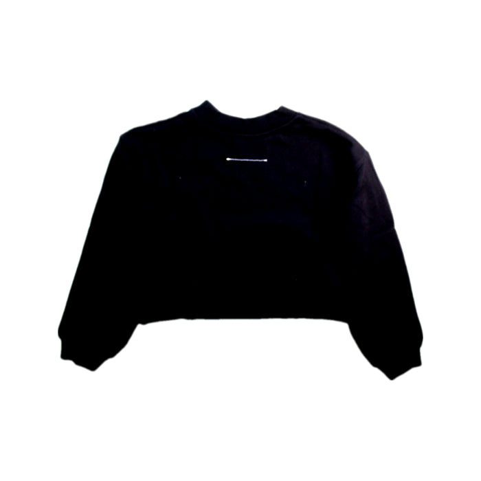 A Black Crewneck Sweatshirts from MM6 Maison Margiela in size 6T for girl. (Back View)