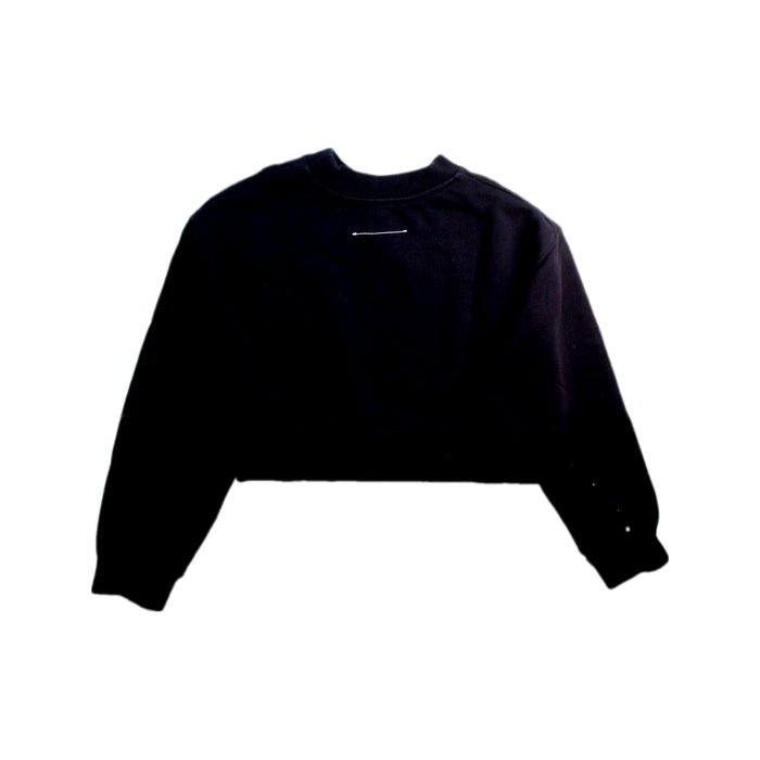 A Black Crewneck Sweatshirts from MM6 Maison Margiela in size 8Y for girl. (Back View)