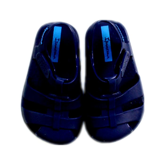 A Blue Sandals from Ipanema in size 12-18M for boy. (Back View)