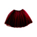 A Burgundy Tulle Skirts from Jacadi in size 3T for girl. (Front View)
