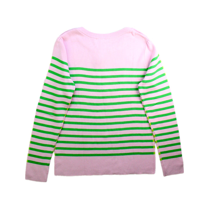 A Pink Long Sleeve Tops from Jacadi in size 10Y for girl. (Back View)