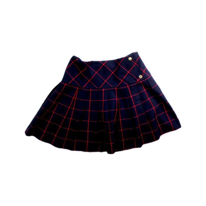A Navy Short Skirts from Jacadi in size 10Y for girl. (Front View)