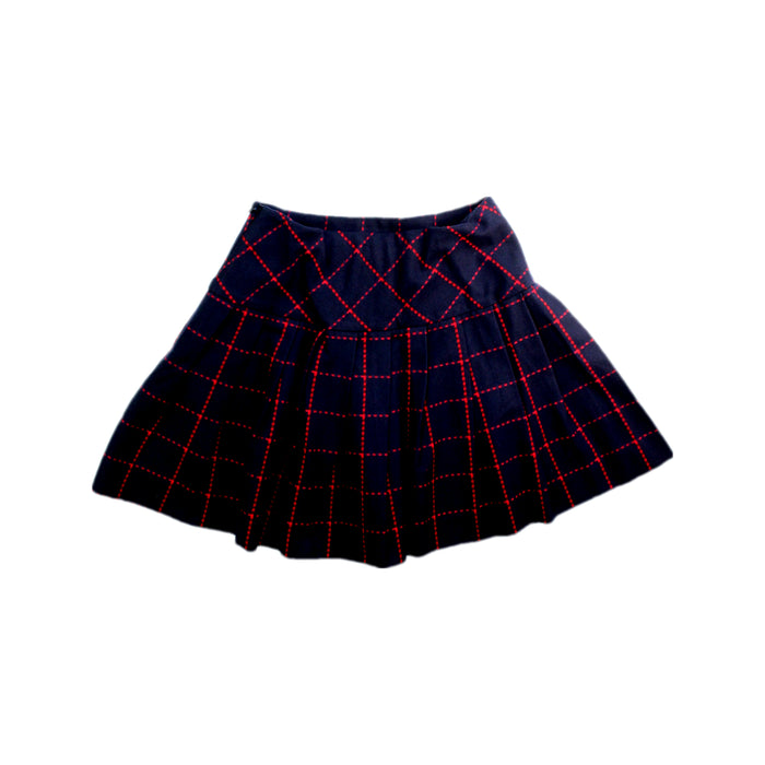 A Navy Short Skirts from Jacadi in size 10Y for girl. (Back View)