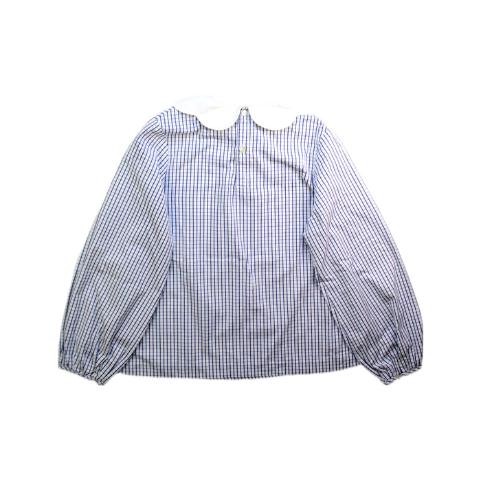 A Blue Long Sleeve Shirts from Jacadi in size 10Y for girl. (Back View)