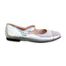 A Silver Flats from Dior in size 9Y for girl. (Front View)