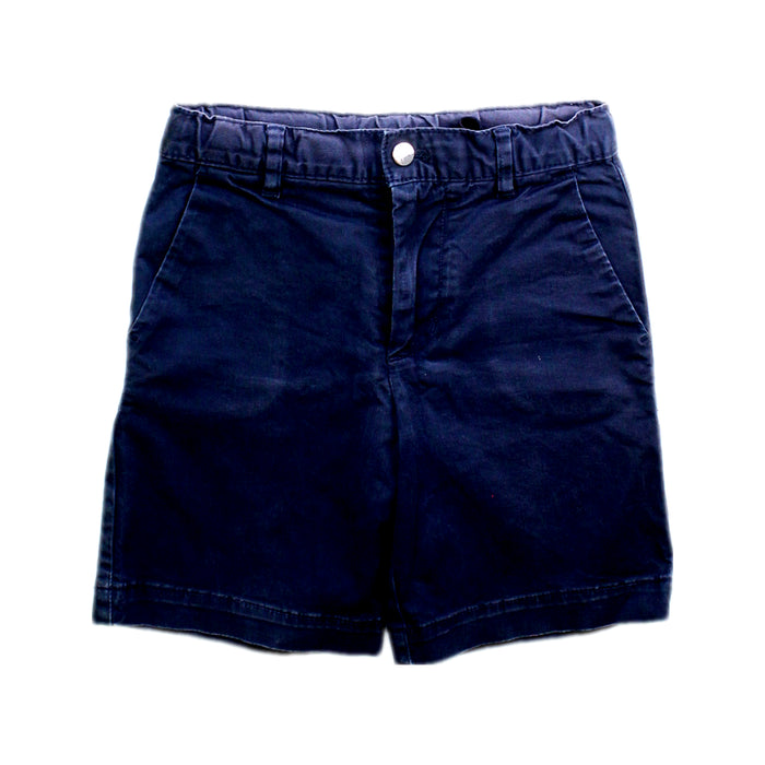 A Navy Shorts from Jacadi in size 6T for boy. (Front View)