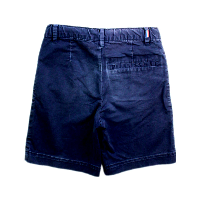 A Navy Shorts from Jacadi in size 6T for boy. (Back View)