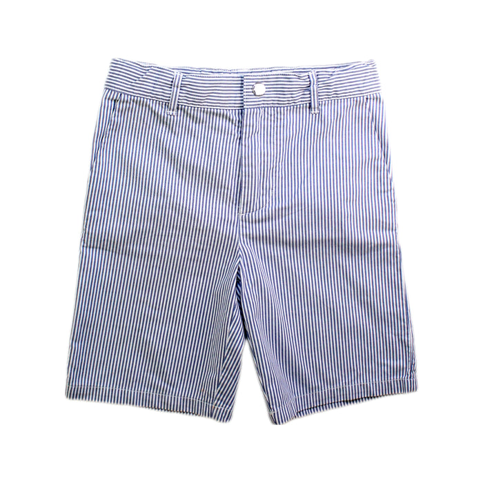 A Blue Shorts from Jacadi in size 8Y for boy. (Front View)
