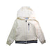 A White Zippered Sweatshirts from Jacadi in size 6T for boy. (Front View)
