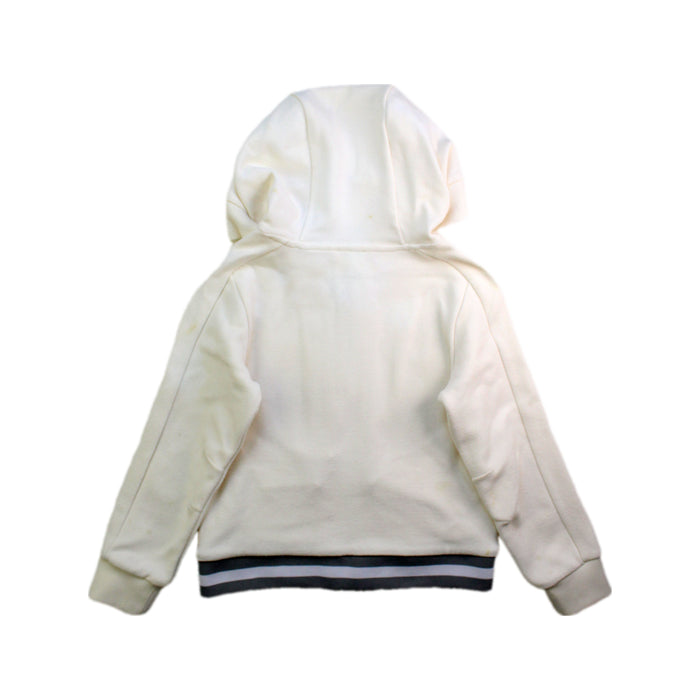 A White Zippered Sweatshirts from Jacadi in size 6T for boy. (Back View)