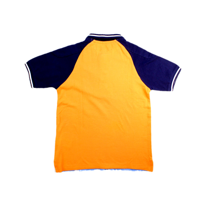 A Blue Short Sleeve Polos from Polo Ralph Lauren in size 8Y for boy. (Back View)
