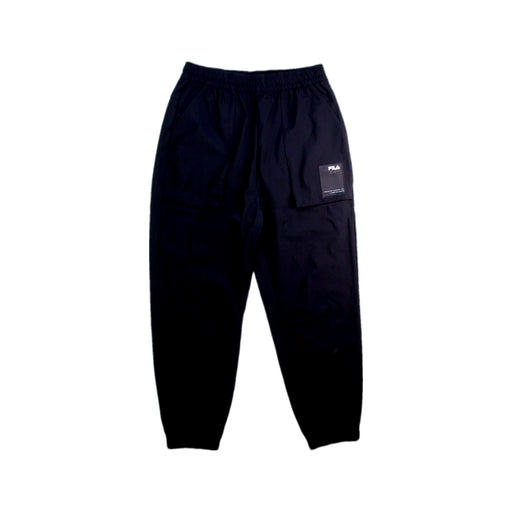 A Black Casual Pants from Fila in size 7Y for boy. (Front View)