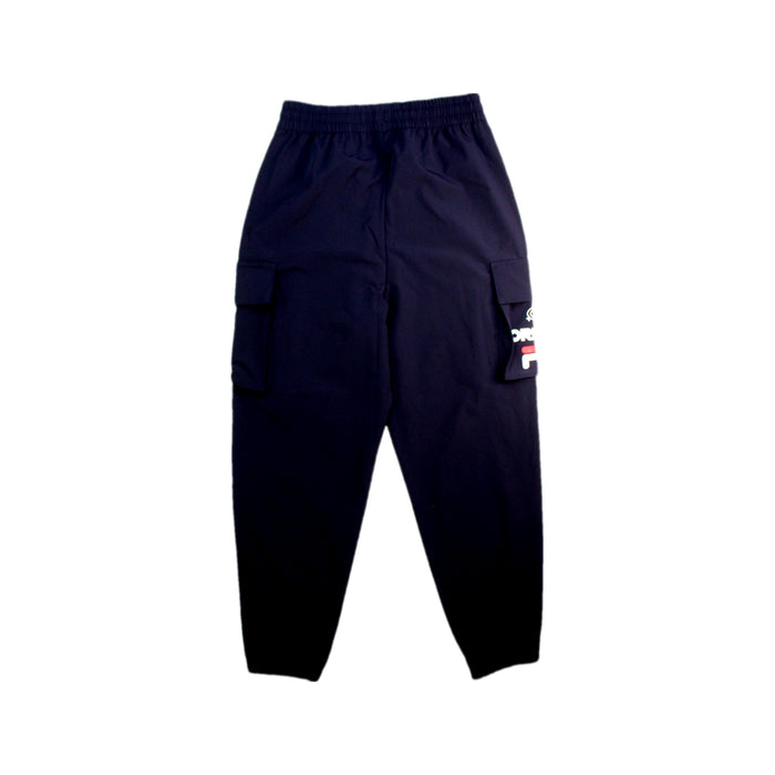 A Black Sweatpants from Fila in size 7Y for boy. (Back View)