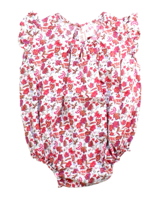 A Red Sleeveless Rompers from Paulina Katarina in size 12-18M for girl. (Front View)