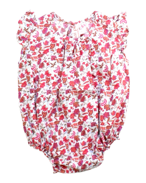 A Red Sleeveless Rompers from Paulina Katarina in size 12-18M for girl. (Front View)