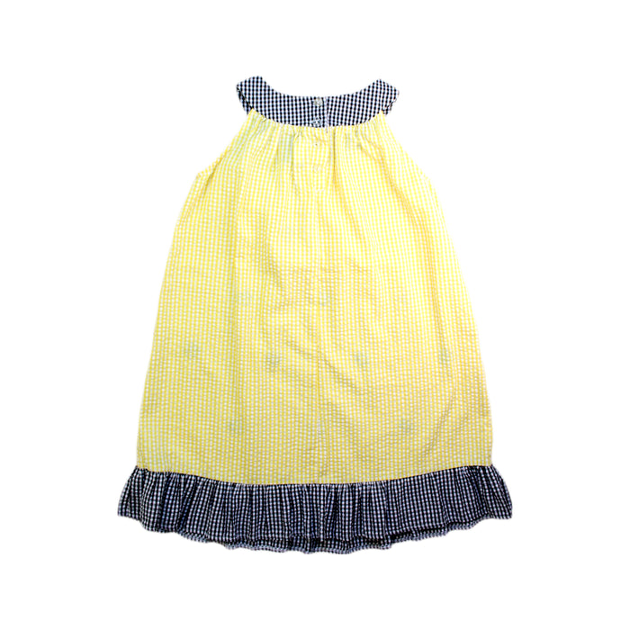 A Yellow Sleeveless Dresses from Rare Editions in size 6T for girl. (Back View)