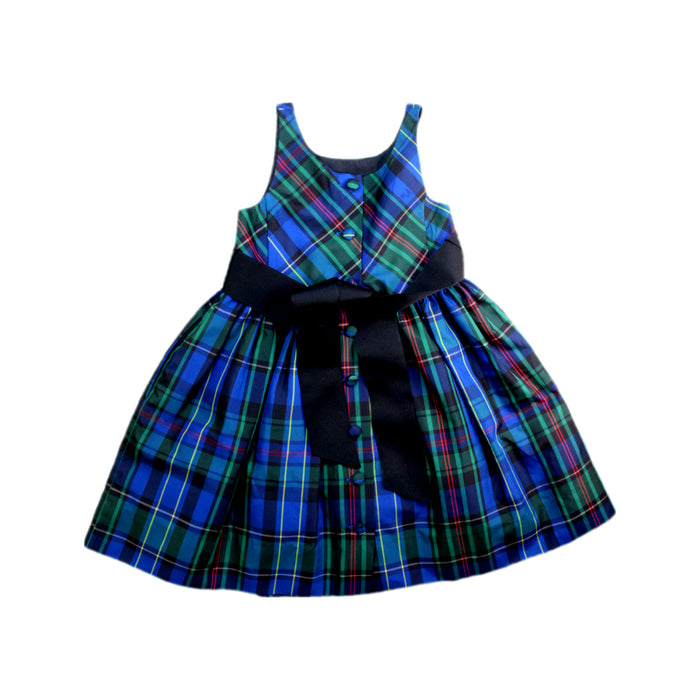 A Multicolour Sleeveless Dresses from Polo Ralph Lauren in size 4T for girl. (Back View)