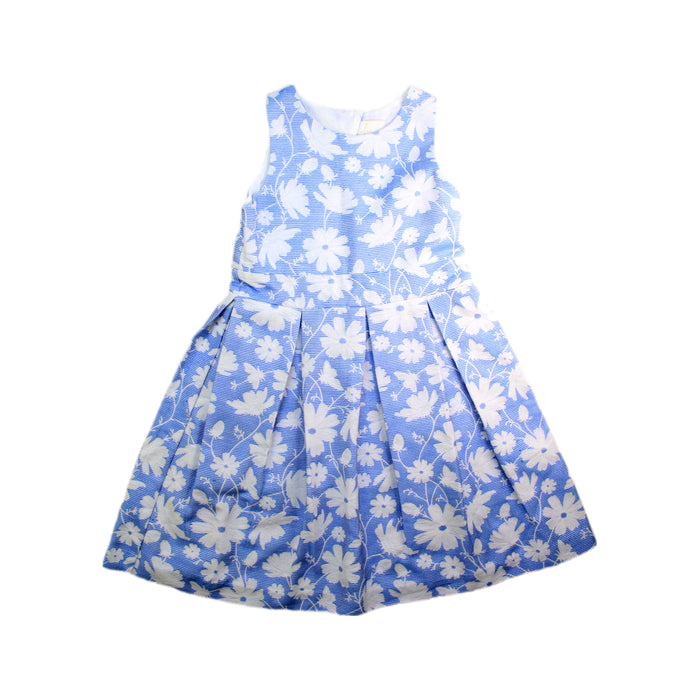A Blue Sleeveless Dresses from Jacadi in size 10Y for girl. (Front View)