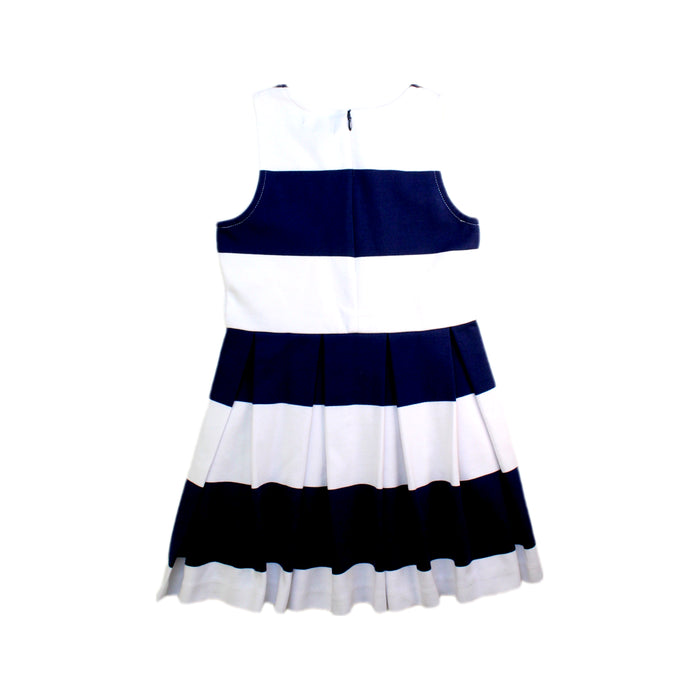 A White Sleeveless Dresses from Polo Ralph Lauren in size 7Y for girl. (Back View)