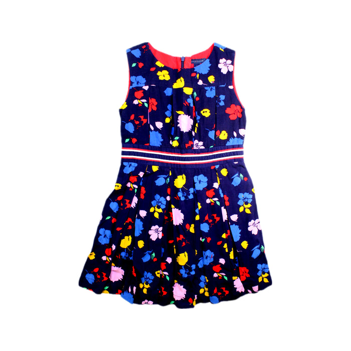 A Multicolour Sleeveless Dresses from Tommy Hilfiger in size 7Y for girl. (Front View)