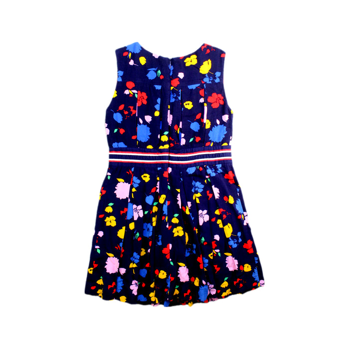 A Multicolour Sleeveless Dresses from Tommy Hilfiger in size 7Y for girl. (Back View)