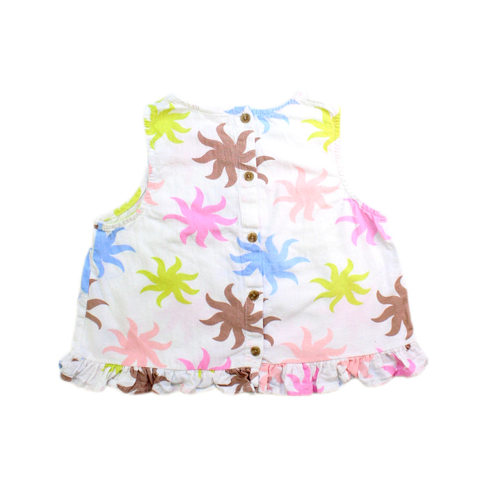 A Multicolour Sleeveless Tops from Seed in size 7Y for girl. (Back View)