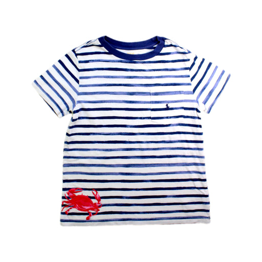 A Blue Short Sleeve T Shirts from Polo Ralph Lauren in size 7Y for girl. (Front View)