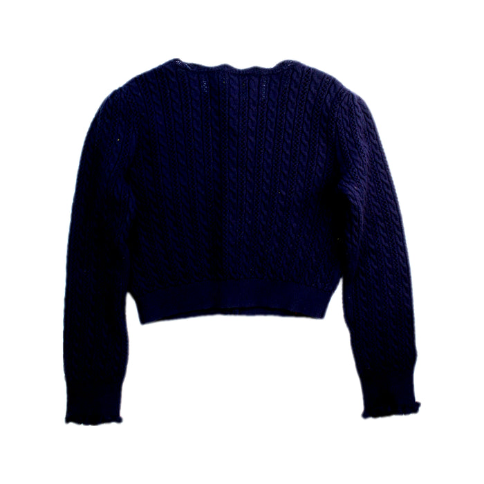 A Navy Cardigans from Polo Ralph Lauren in size 6T for girl. (Back View)