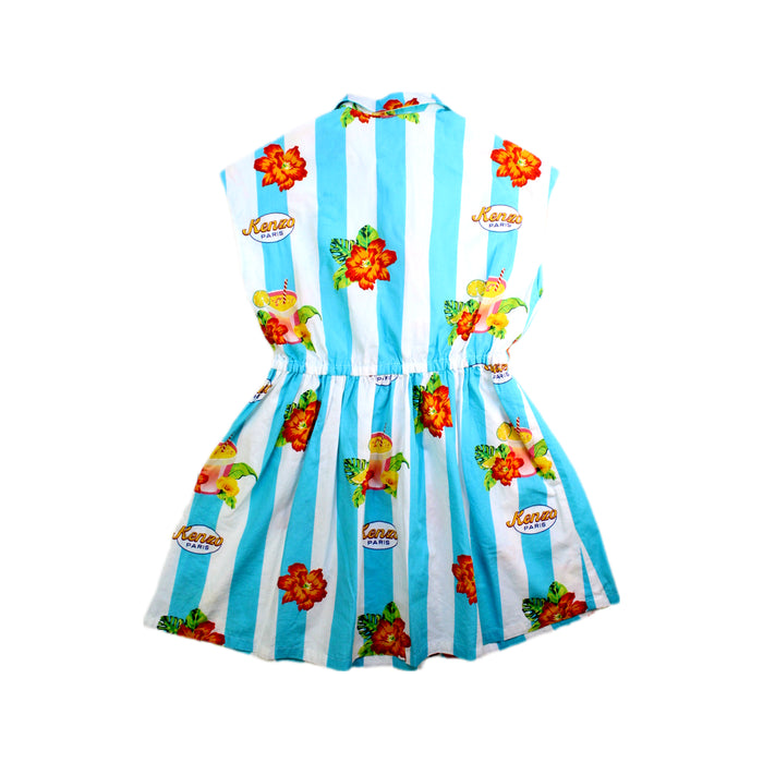 A Multicolour Sleeveless Dresses from Kenzo in size 6T for girl. (Back View)
