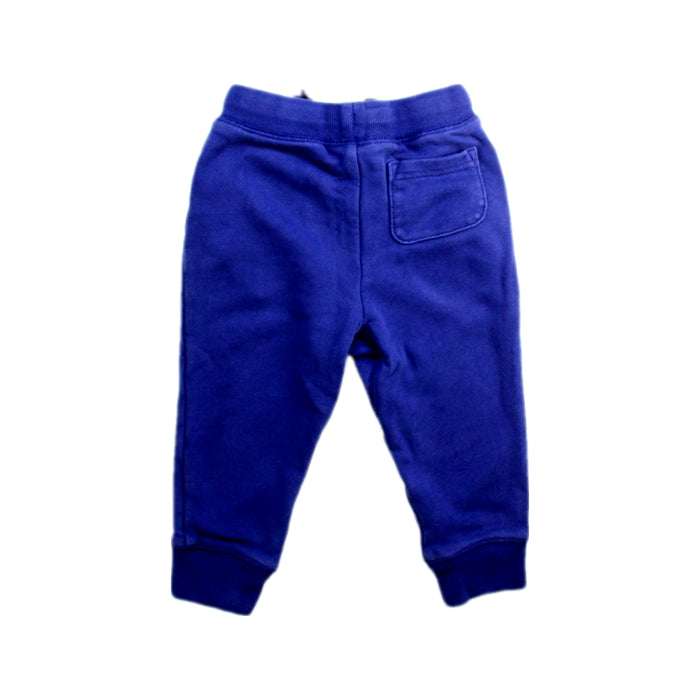 A Blue Sweatpants from Crewcuts in size 2T for boy. (Back View)