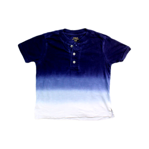 A Blue Short Sleeve Polos from Polo Ralph Lauren in size 2T for boy. (Front View)