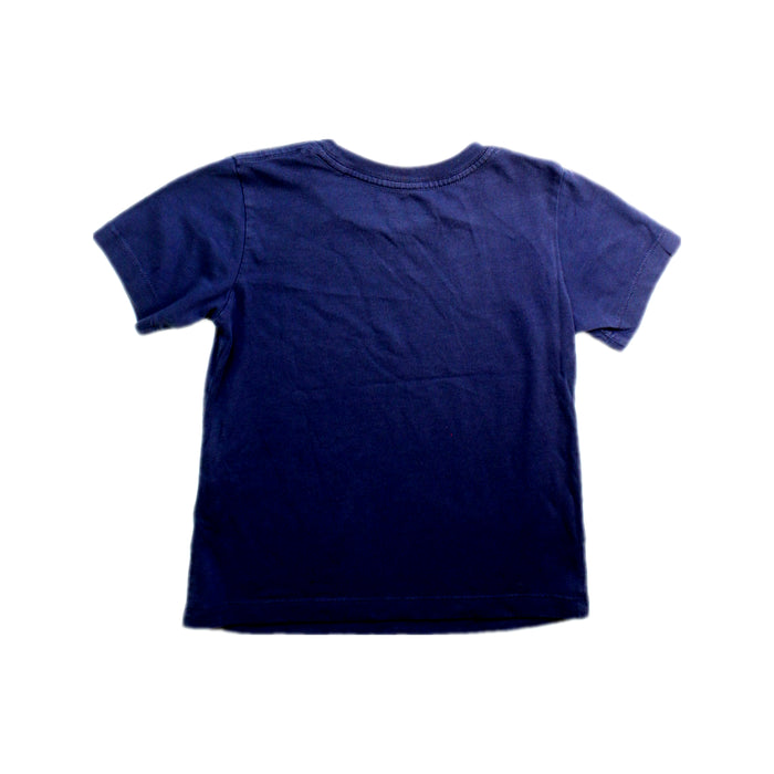 A Navy Short Sleeve T Shirts from Patagonia in size 2T for neutral. (Back View)