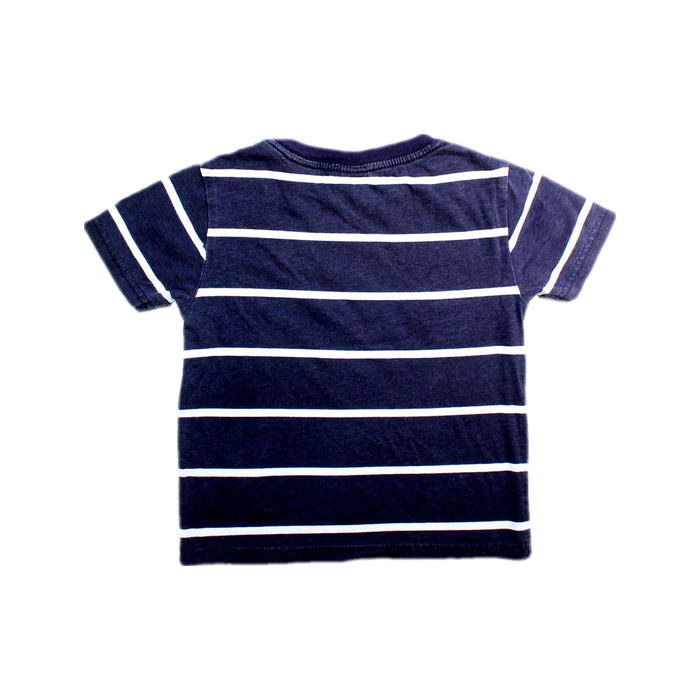 A Navy Short Sleeve T Shirts from Nautica in size 2T for boy. (Back View)