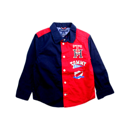 A Red Long Sleeve Shirts from Tommy Hilfiger in size 2T for boy. (Front View)